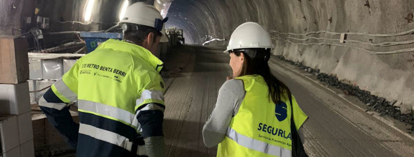 Segurlan, prevención de riesgos laborales. Obra Metro Donostia